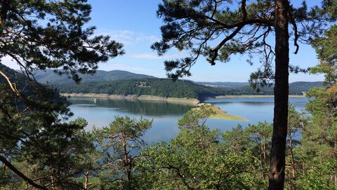 Ausblick auf Nationalpark und Edersee