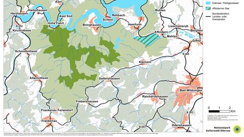 Lagekarte mit Welterbe