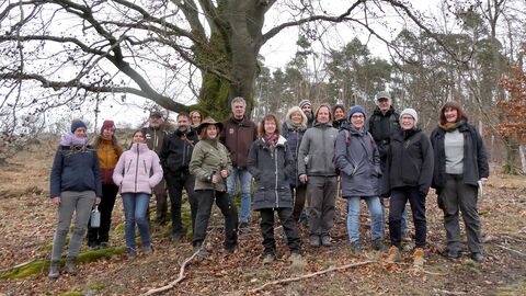 Gruppenfoto der Nationalpark-Partner bei einer Wanderung im Nationapark