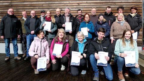 Gruppenfoto der neuen Nationalparkführer