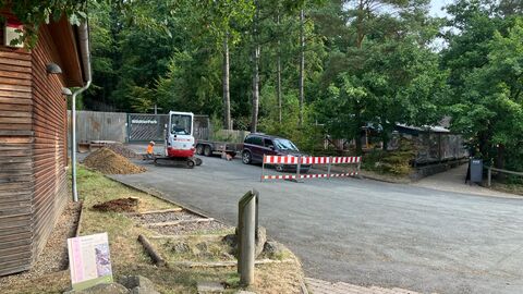 Bau der neuen Toilettenanlage am WildtierPark Edersee