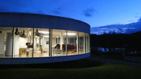 NationalparkZentrum bei Dämmerung