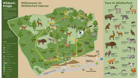 Lagekarte WildtierPark Edersee Lagekarte